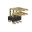 BL1215SM-1203PG-1.5 штыри двухрядные SMD горизонтальные угловые с двойным изолятором с направляющими в плату; 2x3-конт.