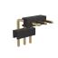 BL1217-2103R2 штыри однорядные угловые с двойным изолятором, тип R2; шаг 2.54мм; H=1.7мм; 3-конт.