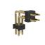 BL1220-2202R2 штыри двухрядные угловые с двойным изолятором, тип R2; шаг 2.54мм; H=2.0мм; 4-конт.