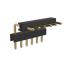 BL1217-2106R2 штыри однорядные угловые с двойным изолятором, тип R2; шаг 2.54мм; H=1.7мм; 6-конт.