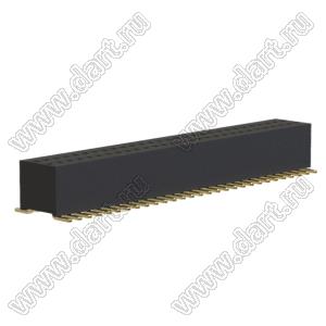 2731SM-0229 розетка прямая двухрядная для поверхностного (SMD) монтажа; 2x30-конт.