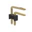 BL1225-1201R2 штыри двухрядные угловые, тип R2; шаг 2.54мм; H=2.5мм; 2x1-конт.