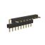 BL1217-2109R2 штыри однорядные угловые с двойным изолятором, тип R2; шаг 2.54мм; H=1.7мм; 9-конт.