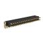 BL1225-2218R1 штыри двухрядные угловые с двойным изолятором, тип R1; шаг 2.54мм; H=2.5мм; 2x18-конт.