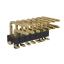 BL1215SM-1207PG-1.5 штыри двухрядные SMD горизонтальные угловые с двойным изолятором с направляющими в плату; 2x7-конт.