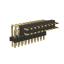 BL1220-2210R2 штыри двухрядные угловые с двойным изолятором, тип R2; шаг 2.54мм; H=2.0мм; 20-конт.