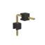 BL1217-2101R2 штыри однорядные угловые с двойным изолятором, тип R2; шаг 2.54мм; H=1.7мм; 1-конт.
