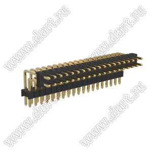 BL1315-2238R2 штыри двухрядные с двойным изолятором угловые, тип R2; 38-конт.