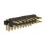 BL1225-2209N3 штыри двухрядные угловые с двойным изолятором, тип 3; шаг 2.54мм; 9-конт.