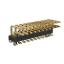 BL1215-1211M-PG штыри двухрядные SMD горизонтальные угловые с двойным изолятором с направляющими в плату; шаг 2,54мм; H=1,5мм; C=3,68мм; D=0мм; PA=4,0мм; W=7,0мм; 2x11-конт.
