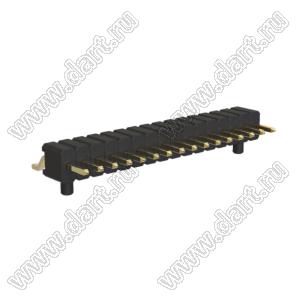 BL1320-1116Z-PG штыри однорядные SMD горизонтальные с направляющими в плату; 16-конт.