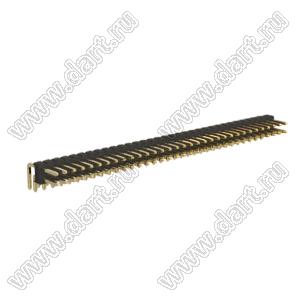 BL1225-1233R1 штыри двухрядные угловые, тип R1; шаг 2.54мм; H=2.5мм; 2x33-конт.