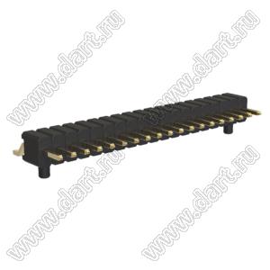 BL1315-1119Z-PG штыри однорядные SMD горизонтальные с направляющими в плату; 19-конт.