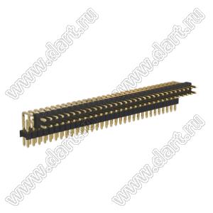 BL1315-2264R2 штыри двухрядные с двойным изолятором угловые, тип R2; 64-конт.