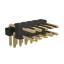 BL1225-2205N3 штыри двухрядные угловые с двойным изолятором, тип 3; шаг 2.54мм; 5-конт.