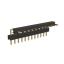 BL1217-2112R2 штыри однорядные угловые с двойным изолятором, тип R2; шаг 2.54мм; H=1.7мм; 12-конт.