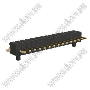 BL1315-1115Z-PG штыри однорядные SMD горизонтальные с направляющими в плату; 15-конт.