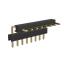 BL1217-2108R2 штыри однорядные угловые с двойным изолятором, тип R2; шаг 2.54мм; H=1.7мм; 8-конт.