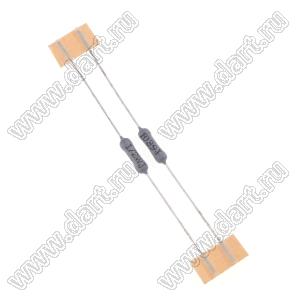 MOF 1/2W 0R27 J резистор металлооксидный; 1/2Вт; 0,27(Ом); 5%
