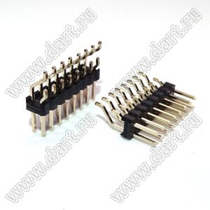 BL1225-1208Z штыри двухрядные SMD горизонтальные; шаг 2,54x2,54мм; 2x8-конт.