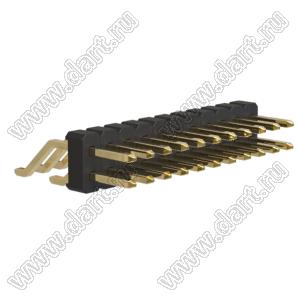 BL1225-1211Z штыри двухрядные SMD горизонтальные; шаг 2,54x2,54мм; 2x11-конт.