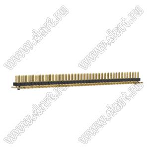 BL1615-1240M-PG штыри двухрядные вертикальные для поверхностного (SMD) монтажа с направляющими, шаг 1,0 мм; 2x40-конт.