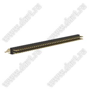 BL1225-1240Z штыри двухрядные SMD горизонтальные; шаг 2,54x2,54мм; 2x40-конт.