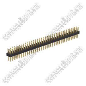 BL1615-1237S штыри двухрядные прямые, шаг 1,0мм; 2x37-конт.