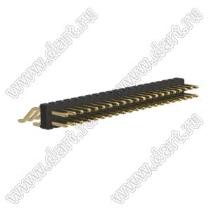 BL1225-1221Z штыри двухрядные SMD горизонтальные; шаг 2,54x2,54мм; 2x21-конт.