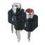 RCA-206B-E блок двух гнезд RCA "тюльпан" на плату и с креплением на панель