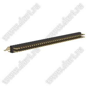 BL1225-1238Z штыри двухрядные SMD горизонтальные; шаг 2,54x2,54мм; 2x38-конт.