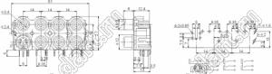 RW7-AS01 блок 7 гнезд RCA "тюльпан" и разъема мини-DIN 4P