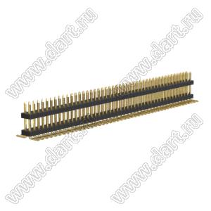 BL1610-2246M штыри двухрядные с двойным изолятором вертикальные для поверхностного (SMD) монтажа, шаг 1,0 мм; 2x46-конт.