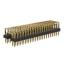 BL1225-2220N2 штыри двухрядные угловые с двойным изолятором, тип 3; шаг 2.54мм; 2*20-конт.