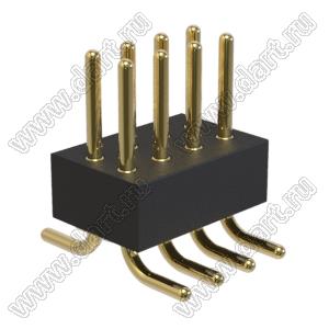 BL3614-16204M штыри цанговые вертикальные для поверхностного (SMD) монтажа