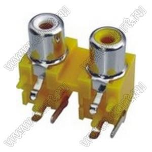 RCA-212D блок двух гнезд RCA "тюльпан" на плату