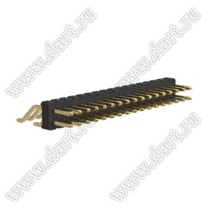BL1225-1217Z штыри двухрядные SMD горизонтальные; шаг 2,54x2,54мм; 2x17-конт.