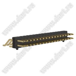 BL1225-1218Z-PG штыри двухрядные SMD горизонтальные с направляющими в плату; шаг 2.54мм; 2*18-конт.