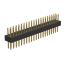 BL3614-19221S штыри цанговые прямые двухрядные; 2x21-конт.