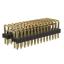 BL1225-2214N2 штыри двухрядные угловые с двойным изолятором, тип 3; шаг 2.54мм; 2*14-конт.