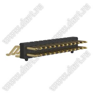 BL1225-1213Z-PG штыри двухрядные SMD горизонтальные с направляющими в плату; шаг 2.54мм; 2*13-конт.