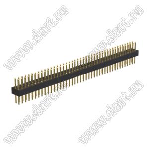 BL3614-19242S штыри цанговые прямые двухрядные; 2x42-конт.
