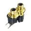 RCA-226P блок двух гнезд RCA "тюльпан" на плату и с креплением на панель