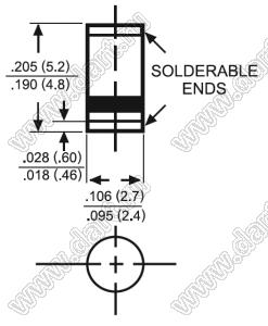 HSM103 (SM-1 (DO-213AB)) высокоэффективный диод 200V / 1A / 50нс для поверхностного (SMD) монтажа  в корпусе SM-1 (DO-213AB)