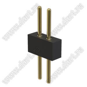 BL3614-19201S штырь цанговый прямой; 2x1-конт.