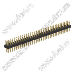 BL1615-1235S штыри двухрядные прямые, шаг 1,0мм; 2x35-конт.