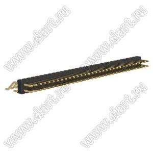 BL1225-1233Z штыри двухрядные SMD горизонтальные; шаг 2,54x2,54мм; 2x33-конт.