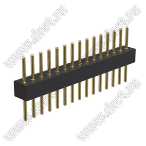 BL3614-21115S-081 штыри цанговые прямые однорядные; 15-конт.