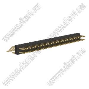 BL1225-1226Z штыри двухрядные SMD горизонтальные; шаг 2,54x2,54мм; 2x26-конт.