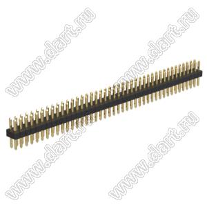 BL1615-1242S штыри двухрядные прямые, шаг 1,0мм; 2x42-конт.